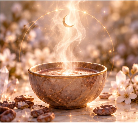 Ceremonial cacao representing the cacao ceremony at Anchored Light