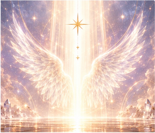 Celestial light representing the Seraphim Choir channelling with Ray of Avalon