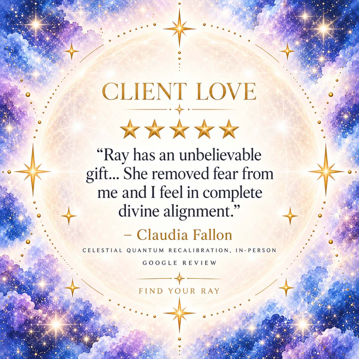 Find Your Ray client testimonial