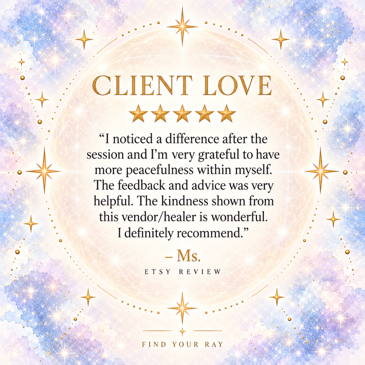 Find Your Ray client testimonial