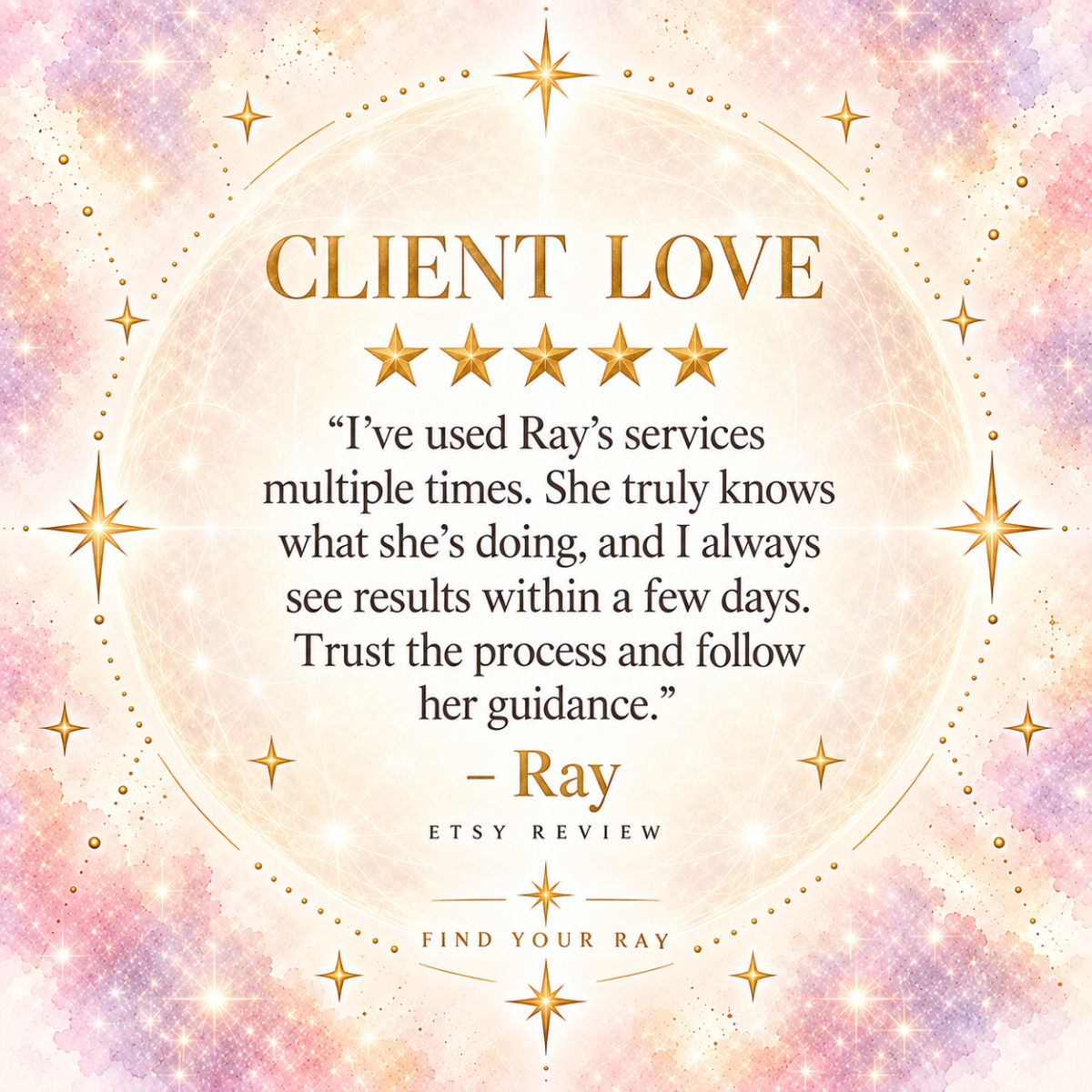Find Your Ray client testimonial
