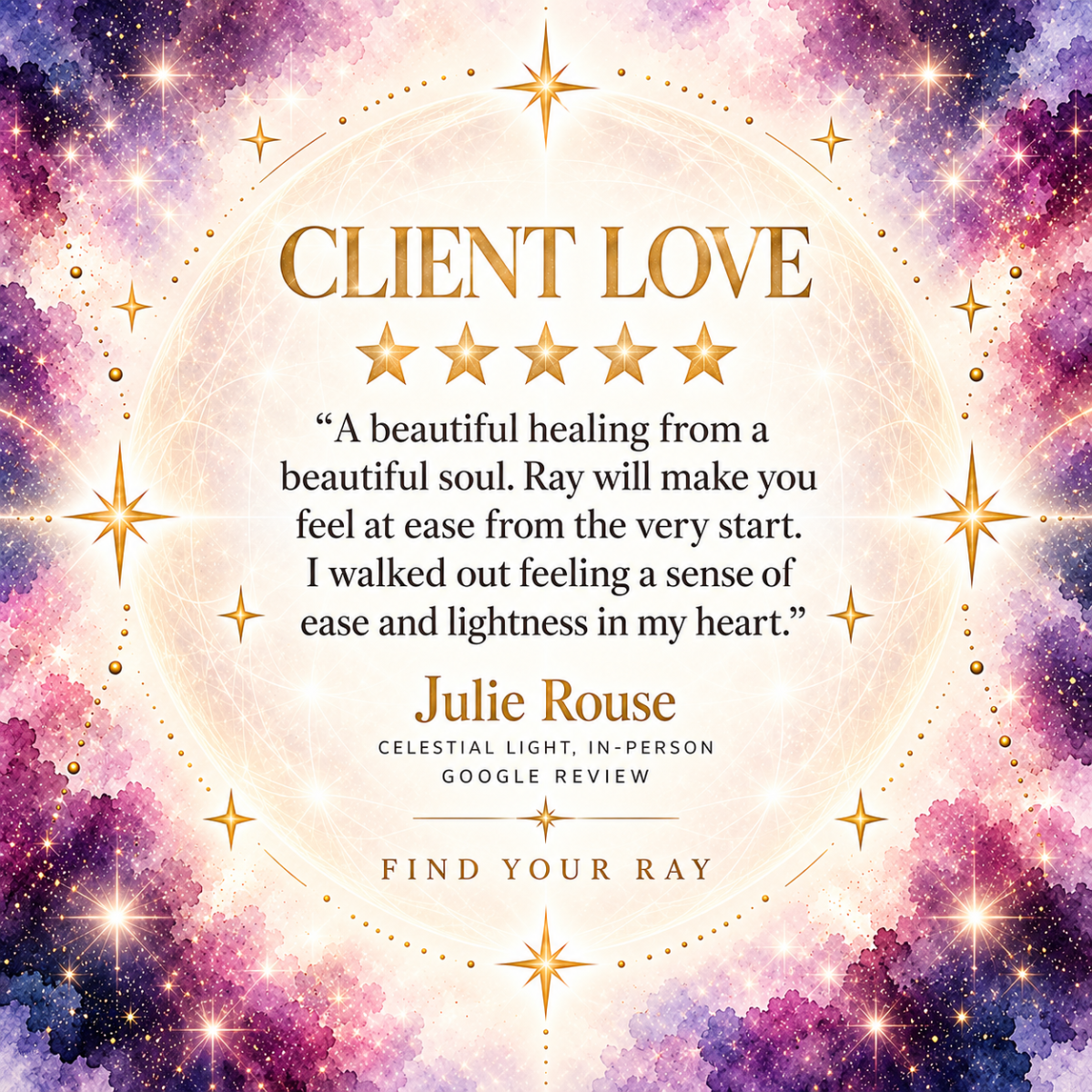 Find Your Ray client testimonial