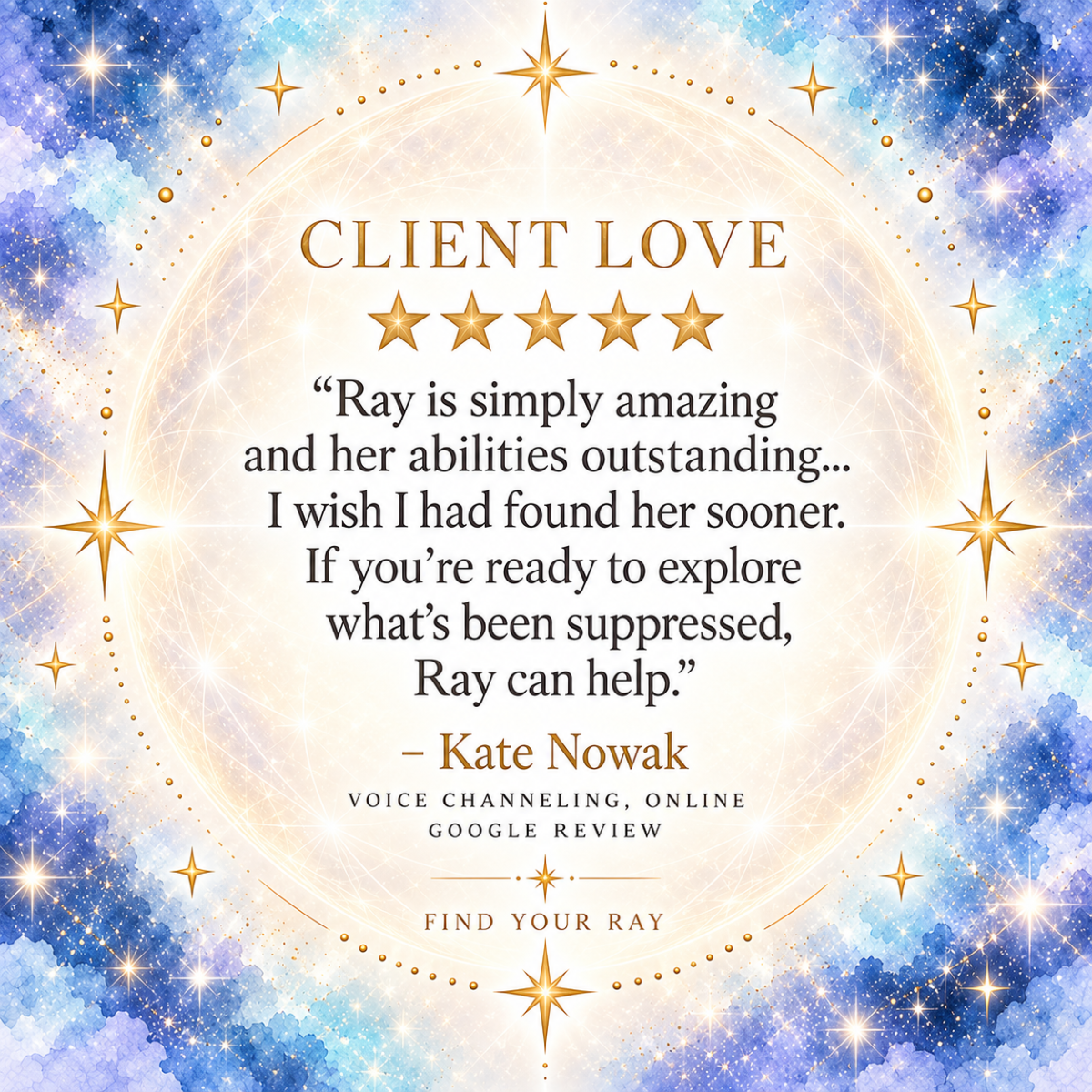 Find Your Ray client testimonial