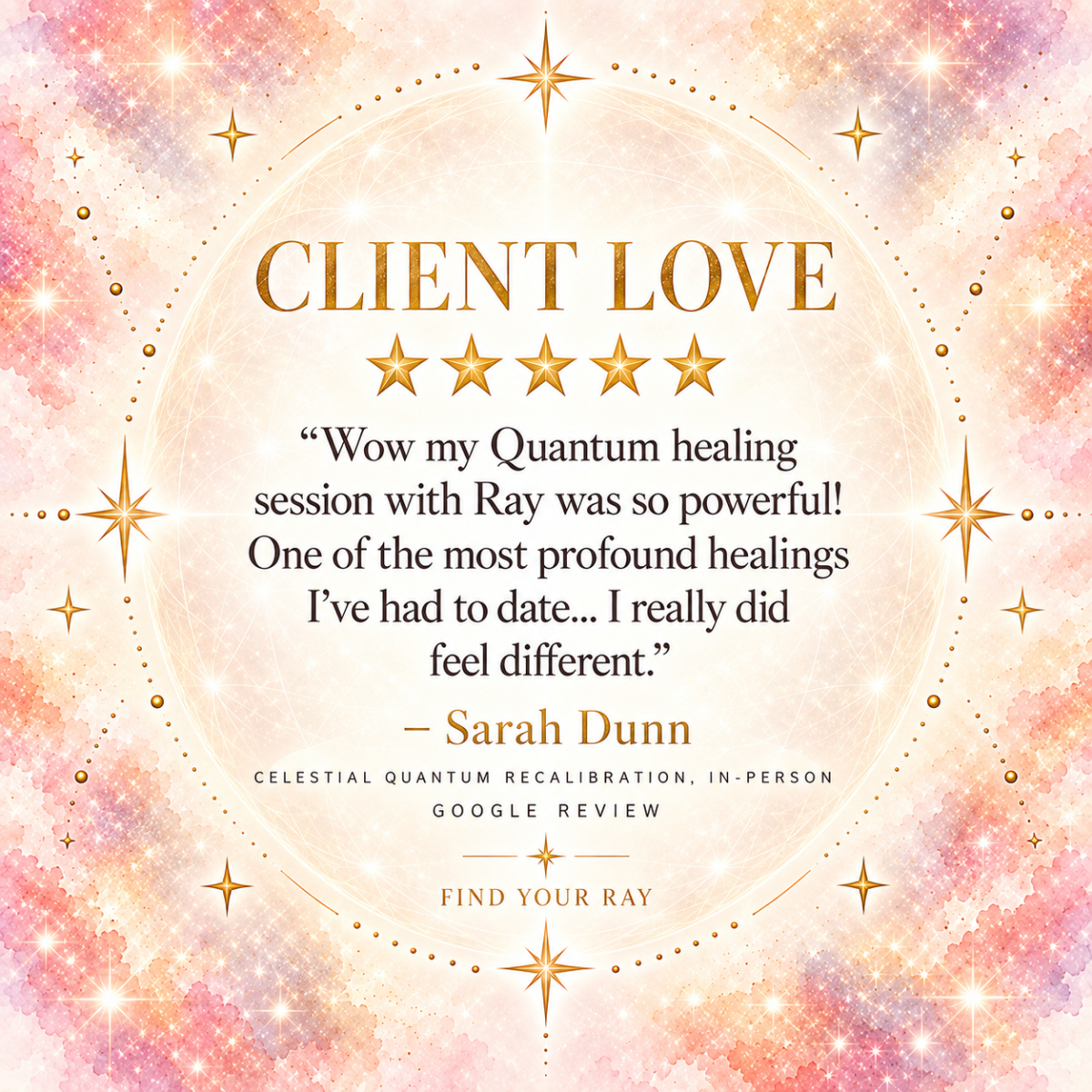 Find Your Ray client testimonial