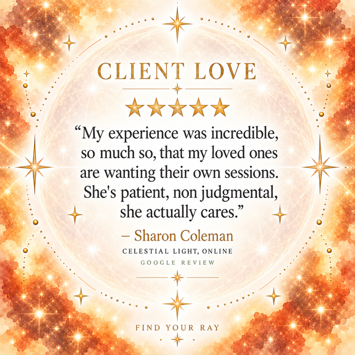 Find Your Ray client testimonial
